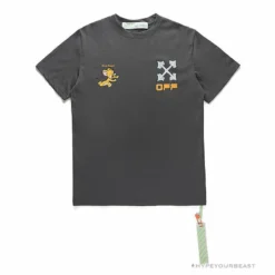 Hypeyourbeast OFF-WHITE Jerry Move Faster Tee Shirt'GREY'