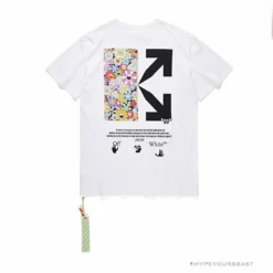 Hypeyourbeast OFF-WHITE Takashi Murakami Chrysanthemum Tee Shirt'WHITE' T-Shirts