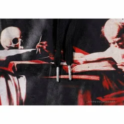 Hypeyourbeast OFF-WHITE Skull And Writing Hoodie'BLACK' Hoodies & Jackets