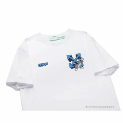 Hypeyourbeast OFF-WHITE Tom And Jerry Loose Tee Shirt'WHITE' T-Shirts