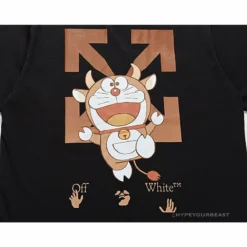 Hypeyourbeast OFF-WHITE Year Of The Ox Doraemon Arrow Tee Shirt'BLACK'