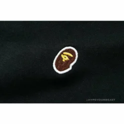 Hypeyourbeast BAPE Classic Ape Head Embroidered Standard Cotton Terry Hoodie'BLACK' Clothes