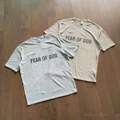 Hypeyourbeast T-Shirts FOG X Nike Tee Shirt Cream