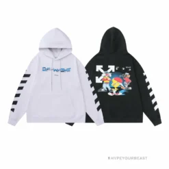 HypeYourBeast Off White Hoodie Looney - White