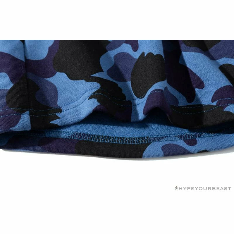 Hypeyourbeast BAPE X READYMADE Tiger Head Foam Camouflage Shorts 'BLUE' Clothes
