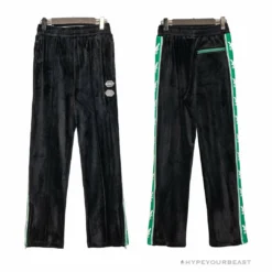 Hypeyourbeast OFF-WHITE Side Webbing Casual Green Letter Pants