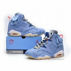 HypeYourBeast Travis Scott X Air Jordan 6 'British Khaki Blue'