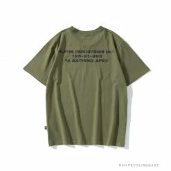 Hypeyourbeast BAPE Military Style Desert Camouflage Tee Shirt 'GREEN' Clothes