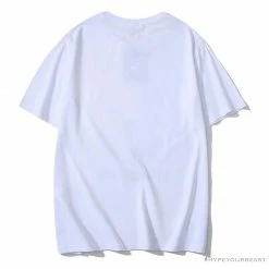 Hypeyourbeast BAPE Luminous Spots Camouflage Great Ape Man Black Head Cotton Short Sleeve Tee Shirt 'WHITE' Clothes