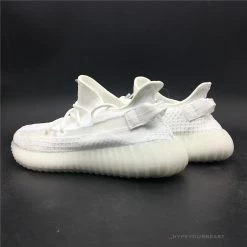 Hypeyourbeast Adidas Yeezy Boost 350 V2 White / White Translucent Stripe