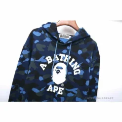 Hypeyourbeast BAPE X Bathing Ape Head Camouflage Hoodie'BLUE'