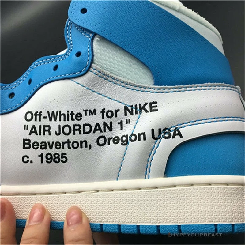 Hypeyourbeast The Ten: Off White X Air Jordan 1 High "UNC"