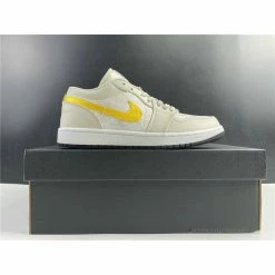 Hypeyourbeast Air Jordan 1 Low'Palm Tree Beige Yellow'