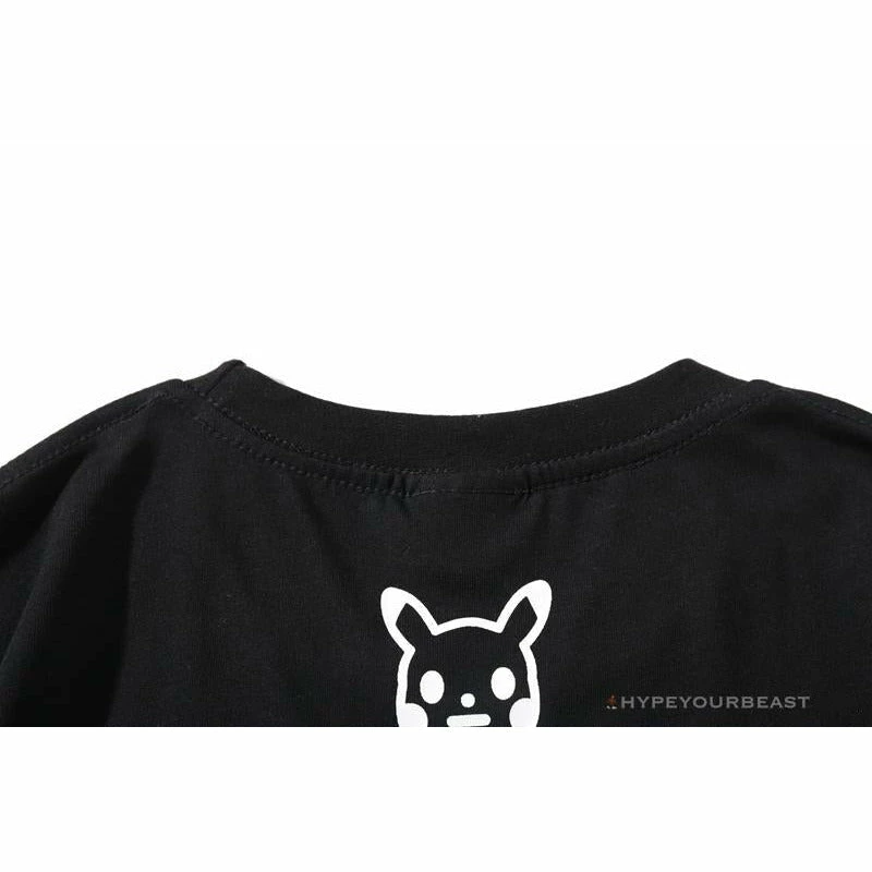 Hypeyourbeast Clothes BAPE Pokémon Co-branded Ape Head Tee Shirt 'BLACK'