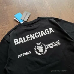 Hypeyourbeast T-Shirts BCG Support Word Food Programme Tee Shirt Black