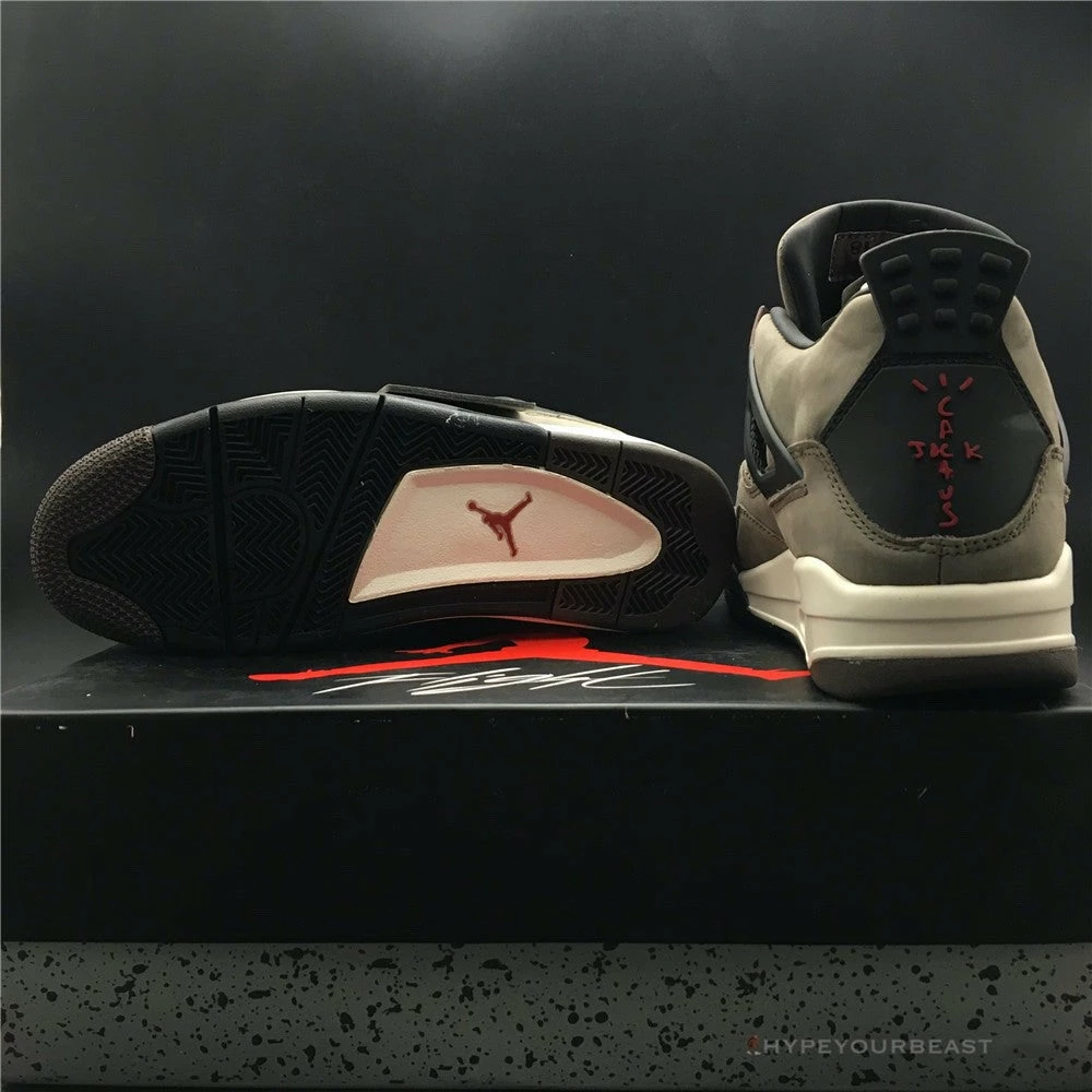 Hypeyourbeast Travis Scott X Air Jordan 4 Dark Mocha