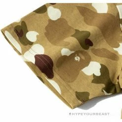 Hypeyourbeast Clothes BAPE Military Style Desert Camouflage Tee Shirt'YELLOW'