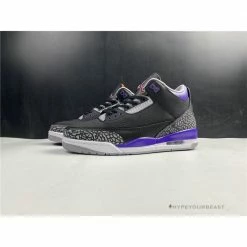 Hypeyourbeast Air Jordan 3 'Court Purple Black Cement'
