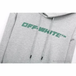 Hypeyourbeast Hoodies & Jackets OFF-WHITE Hand-Painted Utility Pole Worker Hoodie'GREY'
