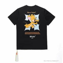 Hypeyourbeast T-Shirts OFF-WHITE Handsome Jerry Arrow Tee Shirt 'BLACK'
