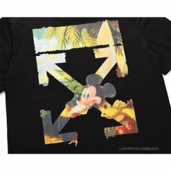 Hypeyourbeast OFF-WHITE Disney Spring X Summer Mickey With Pluto Tee Shirt'BLACK' T-Shirts