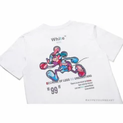 Hypeyourbeast T-Shirts OFF-WHITE Joint Running Mickey Mouse Arrow Tee Shirt'WHITE'