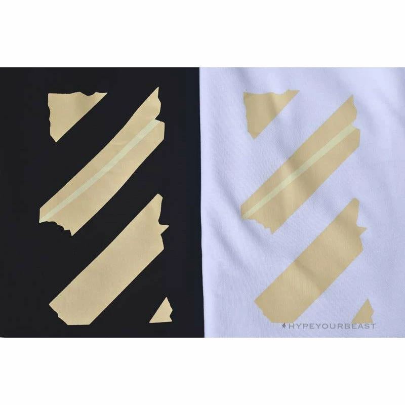 Hypeyourbeast Pants OFF-WHITE Explosive Strip Basic Arrow Shorts 'WHITE'