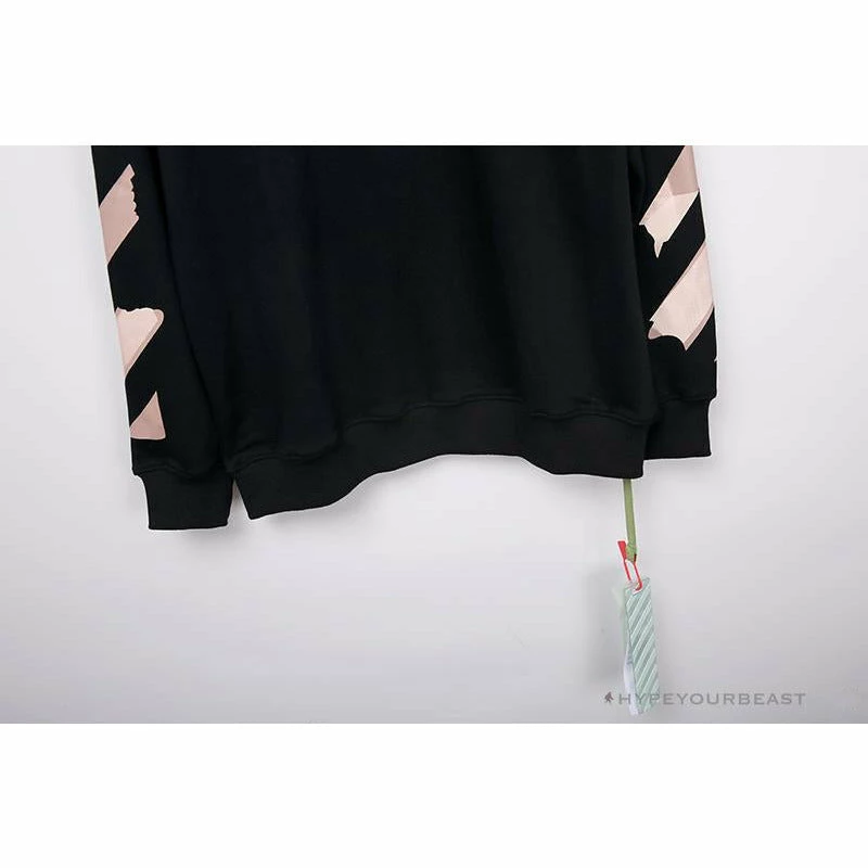 Hypeyourbeast OFF-WHITE Rubber Strip Arrow Long Sleeve Shirt 'BLACK'
