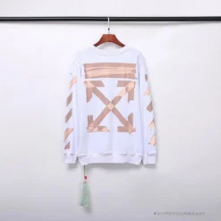 Hypeyourbeast OFF-WHITE Rubber Strip Arrow Long Sleeve Shirt'WHITE'