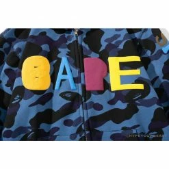 Hypeyourbeast BAPE X Readymade Tiger Head Foam Camouflage Hoodie'BLUE' Clothes