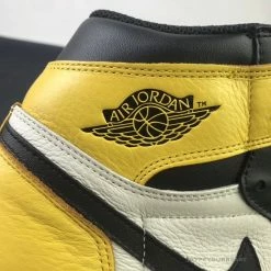 HypeYourBeast Air Jordan 1 High Yellow Toe Black White