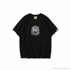 Hypeyourbeast BAPE Baby Milo Sesame Street Plain Tee Shirt 'BLACK'