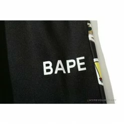 Hypeyourbeast BAPE Badge LOGO Sticker Style Stitching Pants