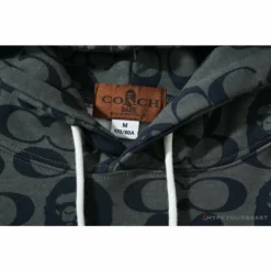 Hypeyourbeast BAPE X COACH Co-Branded Dark-Blue Hoodie Clothes