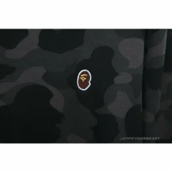 Hypeyourbeast Clothes BAPE Classic Ape Head Embroidered Camouflage Long Sleeve Shirt'GREY'