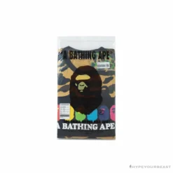 Hypeyourbeast Clothes BAPE KIDS Color Ape Head Camouflage Tee Shirt'YELLOW'