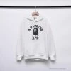 Hypeyourbeast Clothes BAPE X Bathing Ape Head Hoodie 'WHITE'