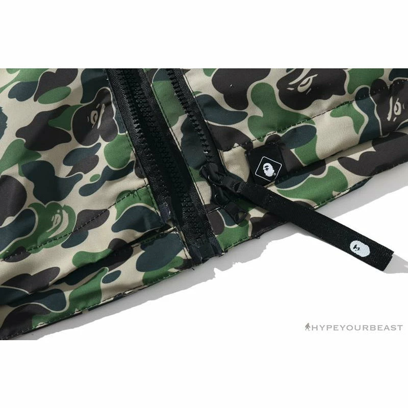 Hypeyourbeast BAPE X FCRB Joint Double Zip Camouflage Hoodie 'GREEN'
