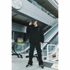 HypeYourBeast Off White Denim Black Jacket - White Hoodies & Jackets