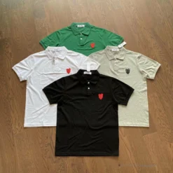 Hypeyourbeast Shirts CDG Polo Shirt White