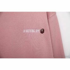 Hypeyourbeast BAPE Behind The Great Ape-Man Head Long Sleeve Shirt'PINK' Clothes