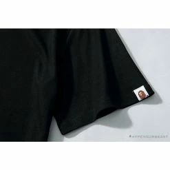 Hypeyourbeast Clothes BAPE Luminous Spots Camouflage Great Ape Man Black Head Cotton Short Sleeve Tee Shirt'BLACK'