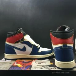 Hypeyourbeast Jordan 1 Retro High Union Los Angeles Storm Blue Blue Toes