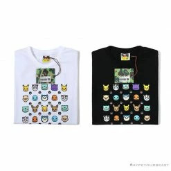 Hypeyourbeast BAPE Baby Milo Pokémon Tee Shirt'BLACK' Clothes