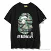 Hypeyourbeast BAPE Tiger Pattern Camouflage Ape Initials Tee Shirt 'BLACK' Clothes