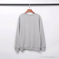 Hypeyourbeast BAPE Classic Ape Head Embroidered Long Sleeve Shirt 'GREY'