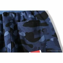 Hypeyourbeast BAPE X PSG Paris Saint-Germain Camouflage Blue Pants Clothes