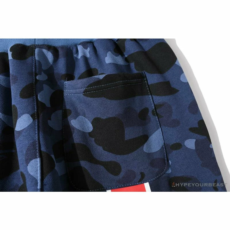 Hypeyourbeast BAPE X PSG Paris Saint-Germain Camouflage Blue Pants Clothes