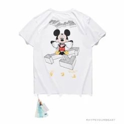 Hypeyourbeast OFF-WHITE Mickey Bluff Face Tee Shirt 'WHITE'
