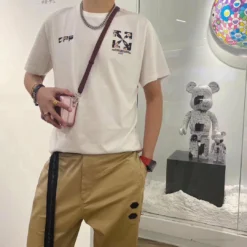 Hypeyourbeast T-Shirts OFF-WHITE Daisy Graffiti Arrow Conley Tee Shirt'WHITE'